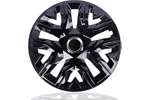 NRM Perfecto Black Radkappen 15 Zoll für Stahlfelgen | 15“ Radzierblenden 4er Set Schwarz