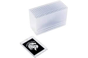 FANTASY CLUB | 25 Supporti Magnetici One-Touch per Carte TCG – Ultra trasparenti con protezione UV al 99+% | Chiusura sicura con magnete per carte standard | Esponi e proteggi i tuoi migliori pulls