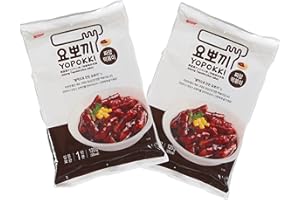 ‎OG ASIA Yopokki Reiskuchen Doppelpack Jjajang im Beutel - Korean Instant Rice Cake Pouch - Tteokbokki koreanische Reiskuchen - Schwarze Bohnen - OG ASIA - 2x 120g