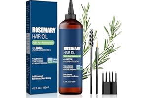 TULAMORIY 120ml Aceite de Romero para el Cabello,Fortalece las Raíces,Para un Aspecto Más Denso,Ideal para Mejorar el Volumen del Pelo,Adecuado para Todo Tipo de Pelo