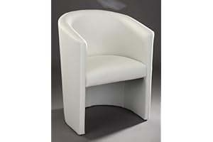 Unbekannt Cocktailsessel Sessel Clubsessel Loungesessel Club Möbel Bürosessel Praxismöbel Farbe Weiss Neu, Kunstleder, Mit Armlehnen