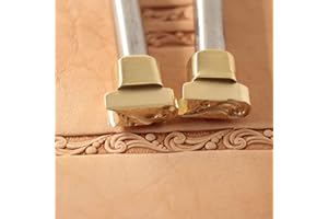 DandS ltd Lederstempelwerkzeug, Schnörkelrand, professionelles Stahlhandwerkswerkzeug für Lederarbeiten, Prägungen, Schnitzen und Stempeln von Lederprojekten, Gürteln und DIY-Projekten, kompatibel mit