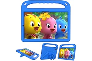NIKAQUE Étui pour enfants pour Samsung Galaxy Tab S5e 10.5 (2019) SM-T720/T725, mousse EVA, légère et résistante aux chocs, durable, housse de tablette avec poignée et support pour enfants, bleu