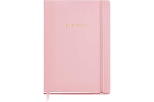 Miquelrius - Bullet Journal A5, Cubierta rígida símil piel y elástico de cierre, Cuaderno de notas punteado DOTS, 96 hojas de 100 g/m², Bolsillo interior y cinta marcador, Rosa