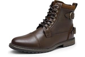 Bruno Marc Botas Moto Hombre Botines Hombre Militares Botas de Combate Tacticas con Forro Calido