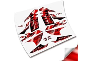 CUAC REVOLUTION Kit Pegatinas CARENADO Completo para Moto RIEJU RS2 MATRIS Adhesivos VINILOS (Rojo Cromo)