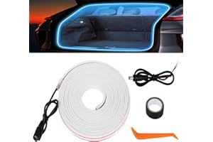 BLAUHAUS Kofferraum lichtleiste,automatischer Sensor Tail Box Light Strip,Kofferraum led Streifen,kofferraumbeleuchtung led,Trunk Light Strip, Passend für alle Modelle 2m (Blau 2m)