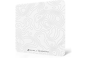 MAMBASNAKE x ATTACK SHARK CM05 Contour Glass Hard Gaming Mousepad,Nano-Micro-Etched Texture,Smooth Glass Surface,High Accuracy,Fast-Moving,Anti-Scratch, PU Leather Non-Slip Base, Large Size(450×400mm)