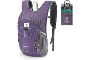 SKYSPER Mochila Plegable Ultraligera 15L/20L, Mochila de Senderismo con Correa para el Pecho, Mochila Viaje Pequeña para Hombre y Mujer