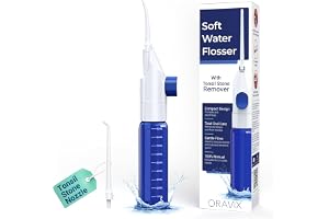 Oravix Portable Jet Wire, Cleans Braces, Implants & Crowns, Wireless Water Flosser, Tonsil Stone Remover, Mild Flossing, No Electricity or Batteries, Handheld Oral Irrigation