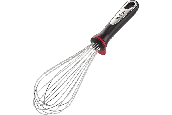 Tefal Ingenio Inox Fouet, Acier Inoxydable, Inox, Noir, Rouge, 35.15 x 9.2 x 7 cm
