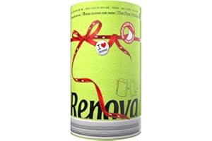 Renova Essuie-tout Black Label Vert, 2 plis, coloré et technologie double face, 1 rouleau