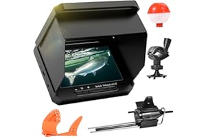 MTCHAVNO Fishfinder Portatile IPS da 5 Pollici con 17 LED IR e Cavo da 20m - Telecamera da Pesca 1080P con Angolo Ampi 220° - Impermeabile IP68,Telecamera Subacquea per Barca, Pesca sul Ghiaccio, Mare e Fiume