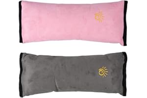 Ecloud Shop® Fodera per cuscino in 2 pezzi Cinture di sicurezza per auto per bambini Regolare le spalline della protezione Protezione del cuscino Copertura della cinghia Poggiatesta Poggiatesta