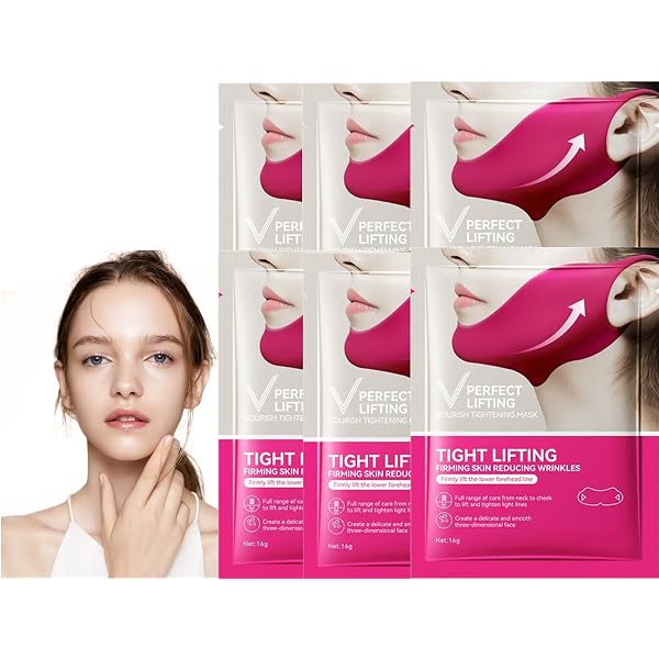 Altherona V-Line Kollagen Maske | Anti-Falten & Straffung Für Doppelkinn | Koreanische Night Mask Mit Feuchtigkeitsboost – 4 Stück