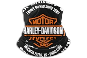 HOIST Harley Davidson Logo Microfibra Scaldacollo Sciarpa Morbida Unisex Antivento Sport Escursionismo Novità Fascia