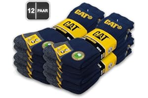 Caterpillar 12 par skarpet roboczych CAT REAL WORK Skarpety damskie, męskie, skarpety robocze, skarpety biznesowe, rozmiar do wyboru 35-50