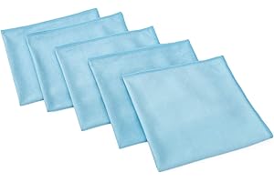 The Rag Company Confezione da 5 asciugamani professionali coreani in microfibra 70/30, 40,6 x 40,6 cm, per finestre, vetro, specchio e cromo, senza pelucchi, senza striature
