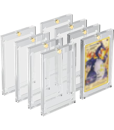 12 Supports En Acrylique Pour Cartes De Collection - Présentoir Réglable, 5.5x5 Cm, Transparent - Pour Cartes Sport, PSA, Photos, Mini Objets