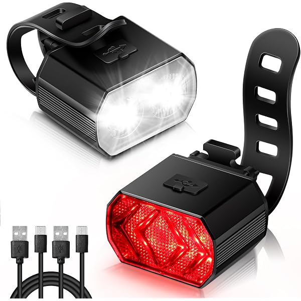 Lumiere Velo Arriere USB Rechargeable, Feu Arriere Velo avec Indicateur
