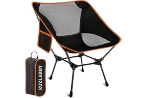EUZLABBY Campingstuhl Faltbar Camping Stuhl Tragbarer Campingstühle,Picknick Stuhl,Angelstuhl,120Kg,Faltstuhl Ultraleichter Packmaß Kleiner Klappstuhl Camping mit Tragetasche,für Outdoor,Wandern.