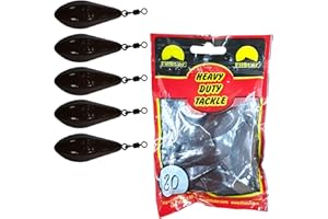 Pro FILSTAR Plomos Pesca Long Cast 5x80g - Plomos de Pesca con Pesca Giratorio - Plomo Pesca Carpa - Carpfishing Pesca Accesorios - Fishing Kit de Pesca Completo Mar - Aparejos de Pesca Fondo