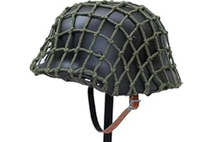 Aifordge WW2 WWII Deutsche Elite Wh Armee mit Netzabdeckung Stahl Material M35 M1935 Stahl Helm Stahlhelm Schwarz Grün Farbe