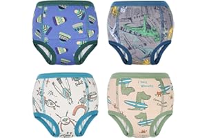 FLYISH DIRECT Töpfchen Trainingshose, 4er-Pack Kinder Trainingsunterwäsche für Jungen und Mädchen für Töpfchentraining