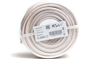REVI Cable H05VV-F Manguera 2x1,5mm 50m (Blanco)