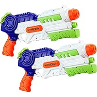 lenbest Pistola ad Acqua 2 Pack per Bambini, 1200ml Pistole ad Acqua Potente Lungo Raggio 10M, Grandi Water Guns Giocattoli E