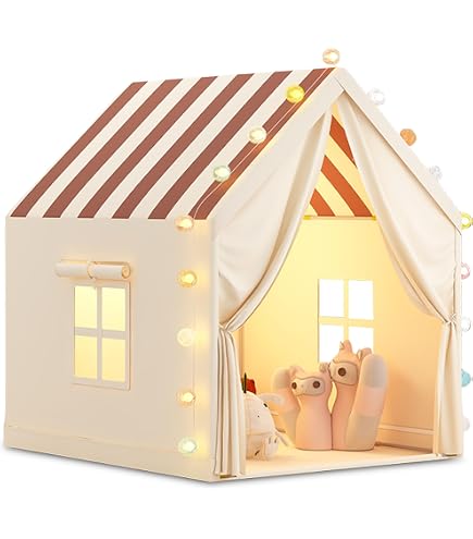 Tente De Jeux Pour Enfants Cabane De Style Princesse En Coton Cadeau Pour Garcons Et Filles Cafe Cw8466 Maison Chic 85419537