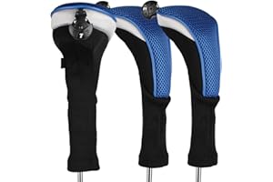 Andux Coperture ibride della testa del club di golf del collo lungo con il quadrante no. Tag CTMT-02 3 pz, Blu