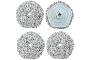 S YTALAND Set di 4 panni di ricambio per aspirapolvere robot Dreame W10 / W10 Pro, panno in microfibra lavabile