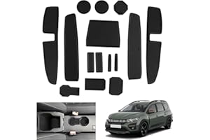 GAFAT Dacia Jogger 2022-2024 2025 Tapis Antidérapants, Jogger Hybrid/Extreme 2024 Tapis Antidérapant en Caoutchouc pour Console Centrale, pour Couture de Porte, Accessoires Dacia Jogger (Noir)