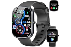 DYURWA AI Smart Watch for Men Women, Fitness Watch ChatGPT-AI, Smart Watches with AI Health Analysis Heart Rate Sleep Monitor, 1.91"HD Activity Trackers IP68 Waterproof, 110+Sport Smartwatch for iOS Android