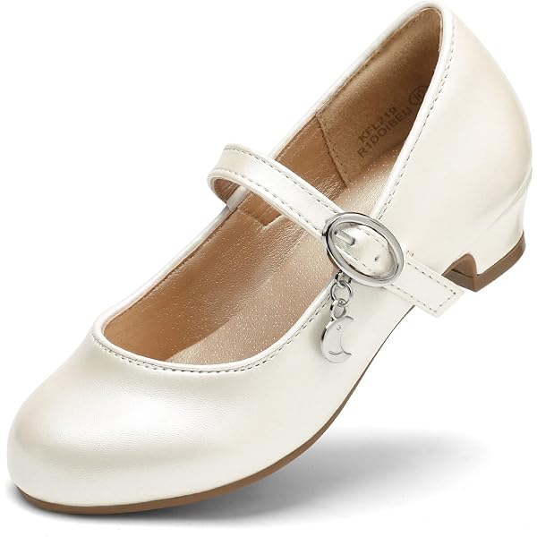 Monissy Ballerines à Talons Pour Filles - Chaussures Princesse Élégantes Pour Fêtes Et Mariages