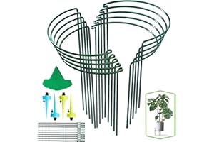 YEETEESY Halbrunde Garten Metall Pflanzenhalter 10 Stück 25cm x 40cm, Pflanzenstütze Ringkäfige Metallblumenstützen für Gemüse Tomaten Pfingstrosen Rosen Hortensien Blumen