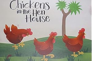 Goomix Plaque murale rétro en métal Poulet dans le poulailler 20,3 x 30,5 cm