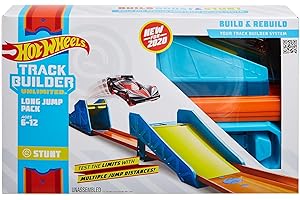 Hot Wheels GLC89 - Track Builder Unlimited Weitsprung Set Zubehörteile, Spielzeug Autorennbahn ab 6 Jahren