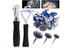 Glarks 26-teiliges Reifenreparatur-Patch-Werkzeug-Set, inklusive 1xReifen-Patch-Rolle, Motorrad, Elektrofahrzeuge