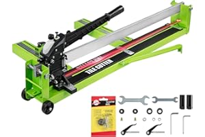 Husuper Cortador Manual de Azulejos, Cortador Profesional de Azulejos, Cortadora de Piso Laminado de 1,000 mm, cortador de cerámica manual con Rango de Espesor de Corte 6 mm - 15 mm, Cortar Azulejos