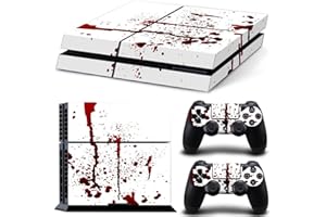 DOTBUY PS4 Skin Aufkleber Sticker Design Folie schützende Haut Schale für Sony Playstation 4 Konsole und 2 Dualshock Controller (Blood)
