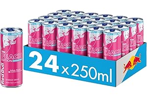 ‎RED BULL Red Bull Energy Drink Peach Edition (Sugarfree) - 24er Palette Dosen - Getränke mit White Peach Geschmack, EINWEG (24 x 250 ml)