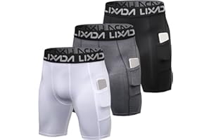 Lixada 3 Pantaloncini da Ciclismo da Uomo, Pantaloncini da Allenamento, Biancheria Intima Attiva