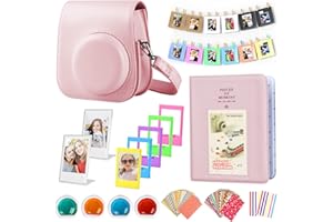 EVOARL Sofortbildkameras Zubehör Set Kompatibel mit Instax Mini 12, Schönes Geschenkset einschließlich Kameratasche | Fotoalbum | Fotorahmen | Bunter Filter | Foto Aufkleber Usw…