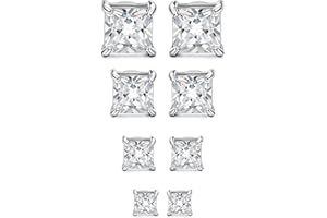 YADOCA 4 Paar Magnet Ohrringe Herren Edelstahl Magnetische Ohrringe Herren Hypoallergen CZ Non-piercing Ohrstecker Herren