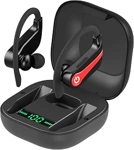 Auricolari Bluetooth 5.0, POWERHBQ PRO, in-Ear con Microfono per iPhone e  Android, Ganci per Orecchie in Gel di Silice,Impermeabili e Rresistenti al  Sudore,con Custodia di Ricarica e Cavo USB : Amazon.it: Elettronica