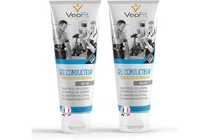 VEOFIT- Gel Conduttore Elettrostimolazione, Gel per Elettrostimolatore EMS, TENS, Elettrodi elettrostimolatori, Gel Pad – Migliora l’Aderenza degli Elettrodi, Protegge la Pelle – Made in France