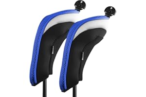 Andux Lot de 2 housses de club de golf en maille hybride