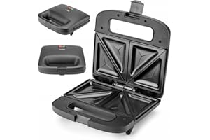 Huslog Tostapane, Macchina Per Sandwich, Sandwich 750W, Nero